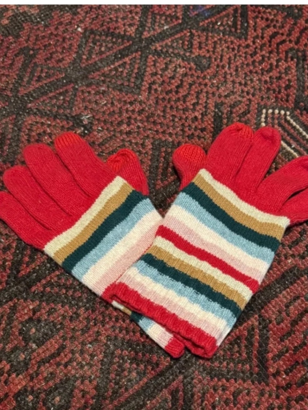 GAP Red Striped Gloves * accepting offers